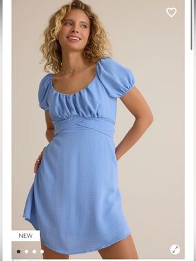 Altard State Delilah Crossover Mini Dress in Sage